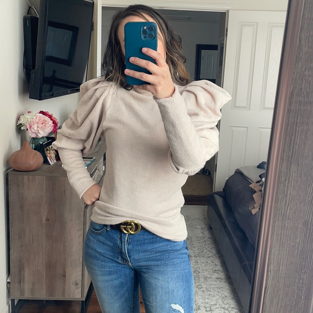 Express puff sleeve sweater